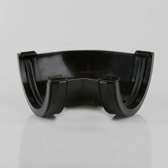 112MM ROUNDSTYLE BLACK GUTTER 135  ANGLE BR049B