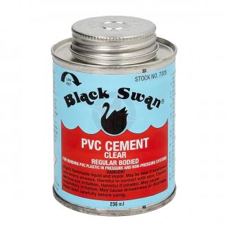 236ML PVC SOLVENT CEMENT BLACK SWAN PVC2