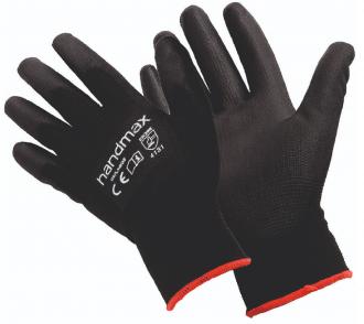 HANDMAX BLACK PU GLOVES SIZE 10 XL ATLANTA-XL