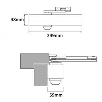 BRITON DOOR CLOSER 2003E/SES