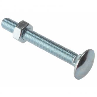 CARRIAGE BOLT ZP M6 X 75 10 PER BAG 10CB675