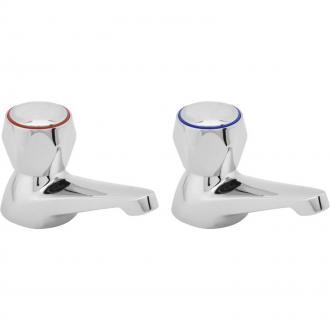 PROFILE CONTRACT BATH TAPS ROUND CHROME HEAD DCM102 JJH