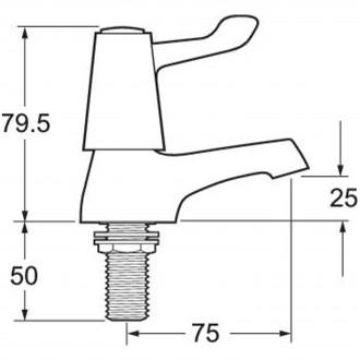 LEVER ACTION BASIN TAPS CHROME PLATED JJH   DLT101