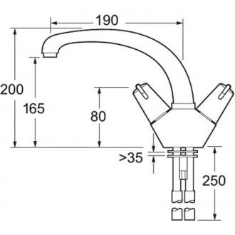 PROFILE MONO SINK MIXER TAP CHROME  DCM104/TCR991