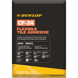 DUNLOP FLEXIBLE TILE ADHESIVE WHITE  CF-24 20KG