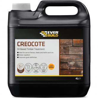 EVERBUILD CREOCOTE LIGHT BROWN 4LTR CREOLTBN4