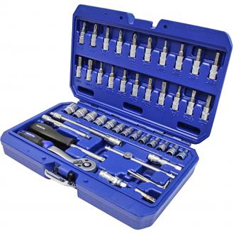 FAITHFULL 46PC 1/4IN DRIVE METRIC SOCKET SET (FAISOC1446M