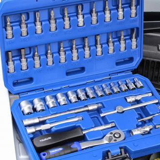 FAITHFULL 46PC 1/4IN DRIVE METRIC SOCKET SET (FAISOC1446M