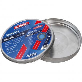 FAITHFULL MULTI CUT CUT OFF WHEELS IN TIN (FAI11510MUL)