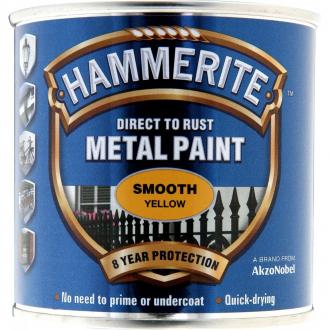 HAMMERITE DIRECT TO RUST 750ML SMOOTH FINISH YELLOW