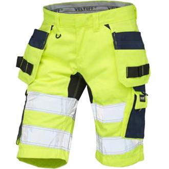 HI-VIS STRETCH SHORTS YELLOW/NAVY 40R TR7174