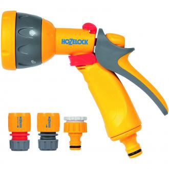 HOZELOCK MULTI-PATTERN SPRAY GUN W/FITTINGS HOZ2347