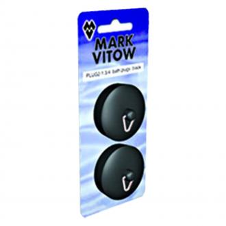 1.3/4" BLACK BATH PLUGS PACK OF TWO PLUG2