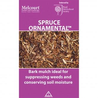 MELCOURT SPRUCE ORNAMENTAL GARDEN BARK 60LTR