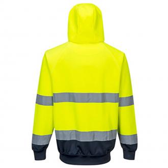 PORTWEST HI-VIS HOODY TWO TONE YELLOW & NAVY B316  SIZE XXXL