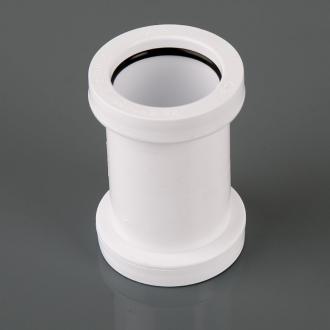 32MM PUSH-FIT WHITE WASTE STRAIGHT CONNECTOR W902W