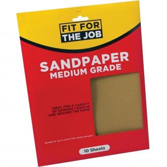 RODO SANDPAPER MEDIUM GRADE 10pk FFJASP10M