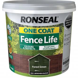 RONSEAL FENCELIFE ONE COAT 5LTR  FOREST GREEN