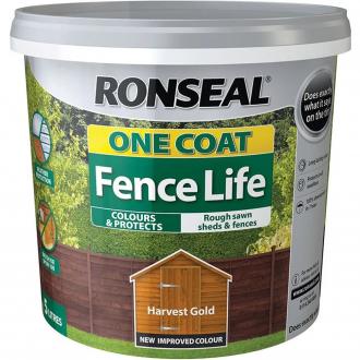 RONSEAL FENCELIFE ONE COAT 5LTR  HARVEST GOLD