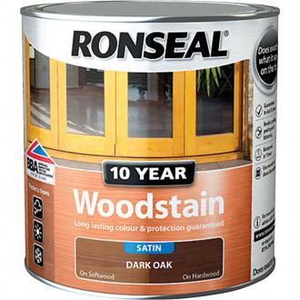 RONSEAL TRADE 10 YEAR WOODSTAIN 750ML DARK OAK