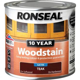 RONSEAL TRADE 10 YEAR WOODSTAIN 750ML TEAK