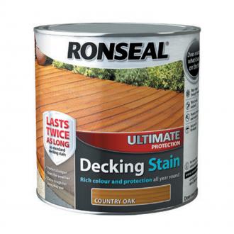 RONSEAL ULTIMATE DECKING STAIN COUNTRY OAK 2.5LTR