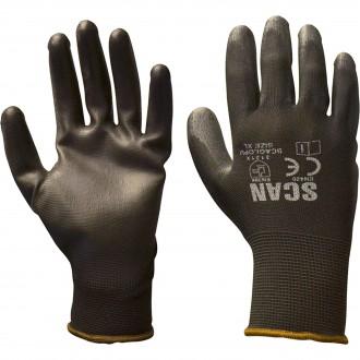 SCAN PU COATED GLOVES SIZE 9 (LARGE)