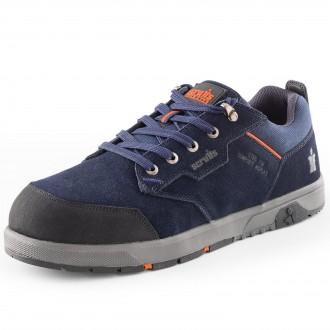 SCRUFFS HALO 3 SAFETY TRAINERS NAVY SIZE 10 / 44 T54962