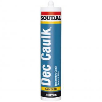 SOUDAL DECORATORS CAULK WHITE SEALANT 290ML  121638