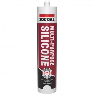 SOUDAL MULTI-PURPOSE SILICONE BLACK 270ML 116824