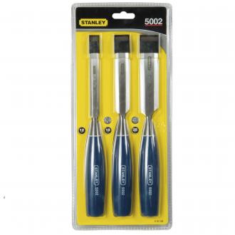 STANLEY 5002 BEVEL EDGE CHISEL SET 3PC 0-16-128