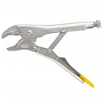 STANLEY LOCKING PLIERS CURVED JAW 225MM 9IN 0-84-809