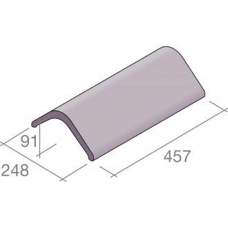 MARLEY MODERN ANGLE RIDGE TILE SMOOTH GREY