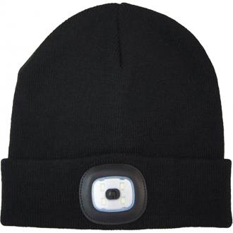 VISION LED BEANIE HAT GREY / HI-VIS