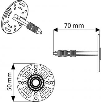 WYKAMOL 8 X 70MM PLASTER PLUGS CMPLASPLG (250)