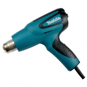 MAKITA Heat Gun: Pistol-Grip, 120V AC, Two-Prong, 122°F to 1,022°F, 7 cfm  Air Volume, 13 A Current