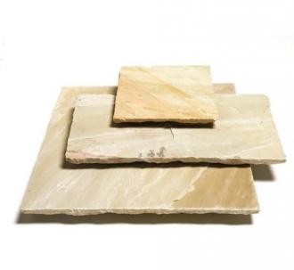 PAVESTONE NATURAL STONE FLAG GOLDEN FOSSIL 600MM X 600MM