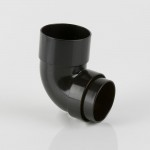 68MM ROUND BLACK DOWNPIPE BEND 92.1/2 BR208B