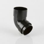 68MM ROUND BLACK DOWNPIPE 112.1/2  OFFSET BEND BR209B