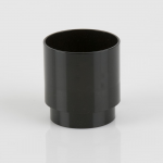 68MM ROUND BLACK DOWNPIPE CONNECTOR BR206B