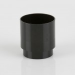 68MM ROUND BLACK DOWNPIPE CONNECTOR BR206B