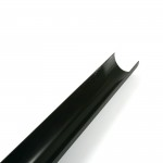 115MM X 75MM DEEPSTYLE BLACK 4M GUTTER BR072B