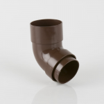 68MM ROUND BROWN DOWNPIPE 112.1/2  OFFSET BEND BR209BR