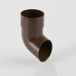 68MM ROUND BROWN DOWNPIPE SHOE BR216BR