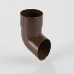 68MM ROUND BROWN DOWNPIPE SHOE BR216BR