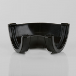 112MM ROUNDSTYLE BLACK GUTTER 135  ANGLE BR049B