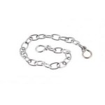 18" BATH CHAIN WITH HOOK CHROME AND OVAL CH8