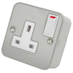1 GANG METAL CLAD SINGLE SWITCHED  SOCKET GMCS131SS