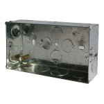 2 GANG 35MM METAL BACK BOX JEGJF104