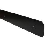 30MM WORKTOP BLACK END CAP DOUBLE POST FORMED EC30DP 10BL